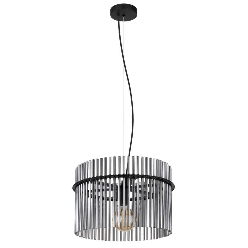 Globo - Kattokruunu johdossa 1xE27/60W/230V halkaisija 40 cm musta