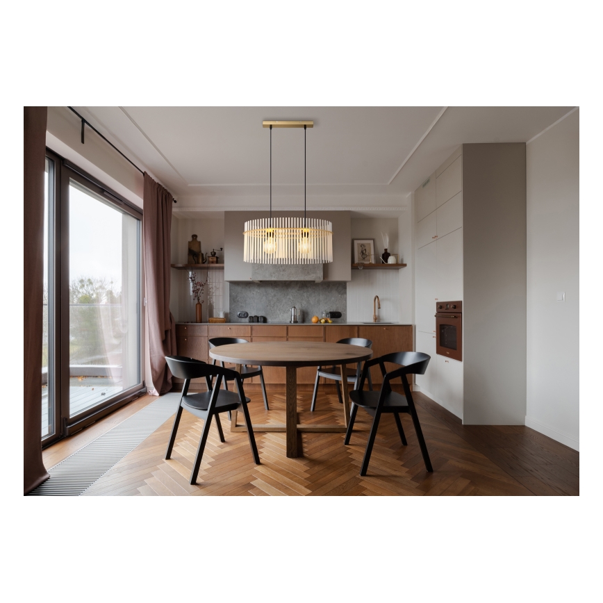 Globo - Kattokruunu johdossa 2xE27/60W/230V kulta