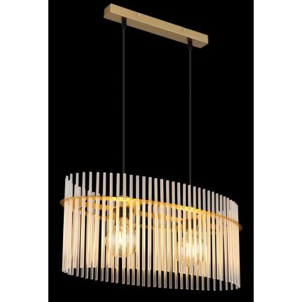 Globo - Kattokruunu johdossa 2xE27/60W/230V kulta