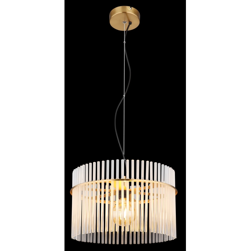 Globo - Kattokruunu johdossa 1xE27/60W/230V halkaisija 40 cm kulta