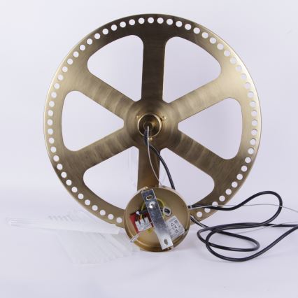 Globo - Kattokruunu johdossa 1xE27/60W/230V halkaisija 40 cm kulta