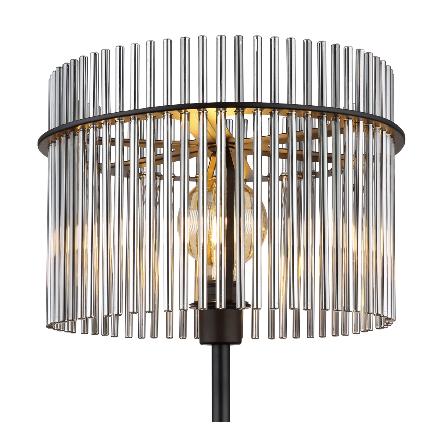 Globo - Lattialamppu 1xE27/60W/230V musta