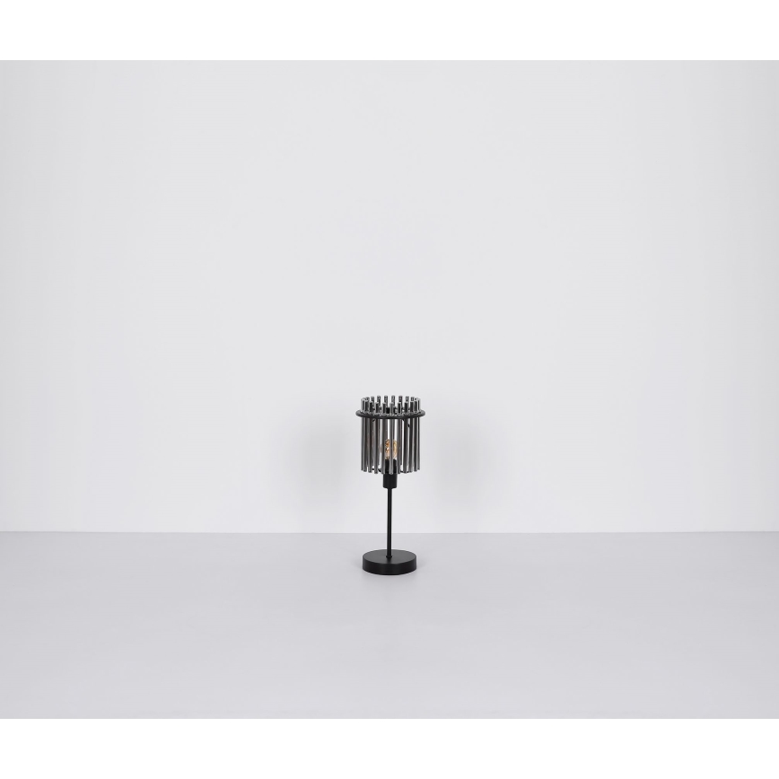 Globo - Pöytävalaisin 1xE14/40W/230V halkaisija 15 cm musta