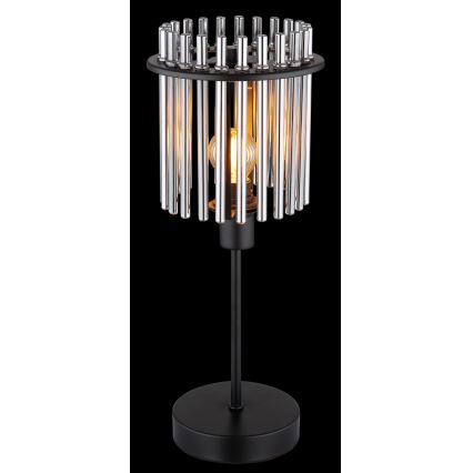 Globo - Pöytävalaisin 1xE14/40W/230V halkaisija 15 cm musta