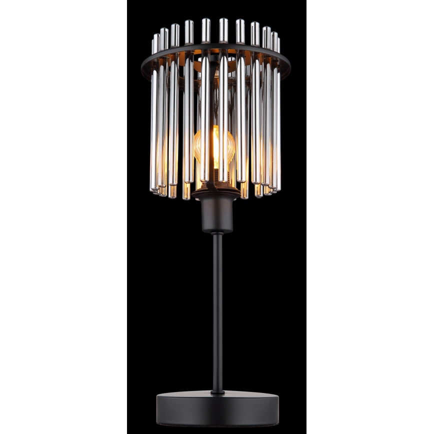 Globo - Pöytävalaisin 1xE14/40W/230V halkaisija 15 cm musta