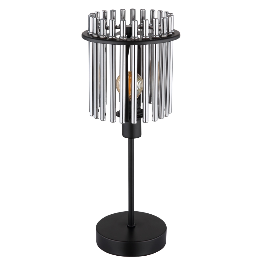 Globo - Pöytävalaisin 1xE14/40W/230V halkaisija 15 cm musta