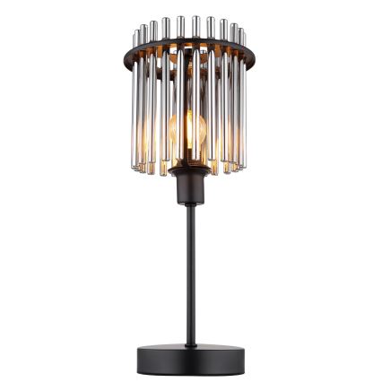 Globo - Pöytävalaisin 1xE14/40W/230V halkaisija 15 cm musta