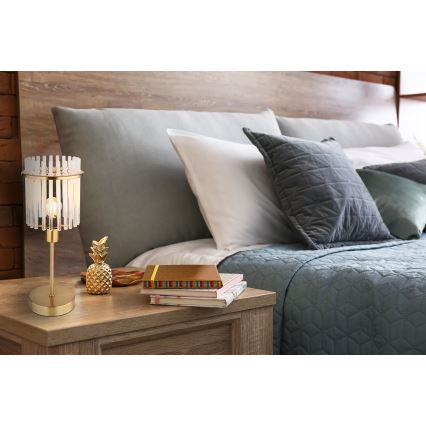 Globo - Pöytävalaisin 1xE14/40W/230V halkaisija 15 cm kulta