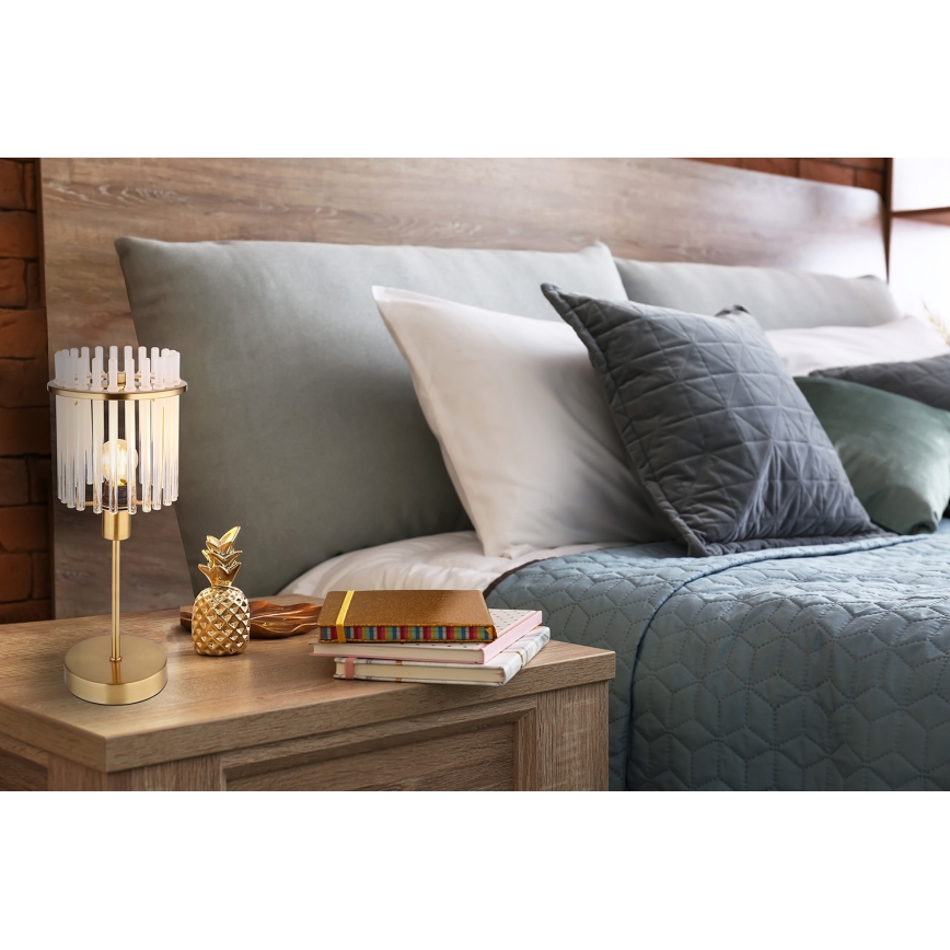 Globo - Pöytävalaisin 1xE14/40W/230V halkaisija 15 cm kulta