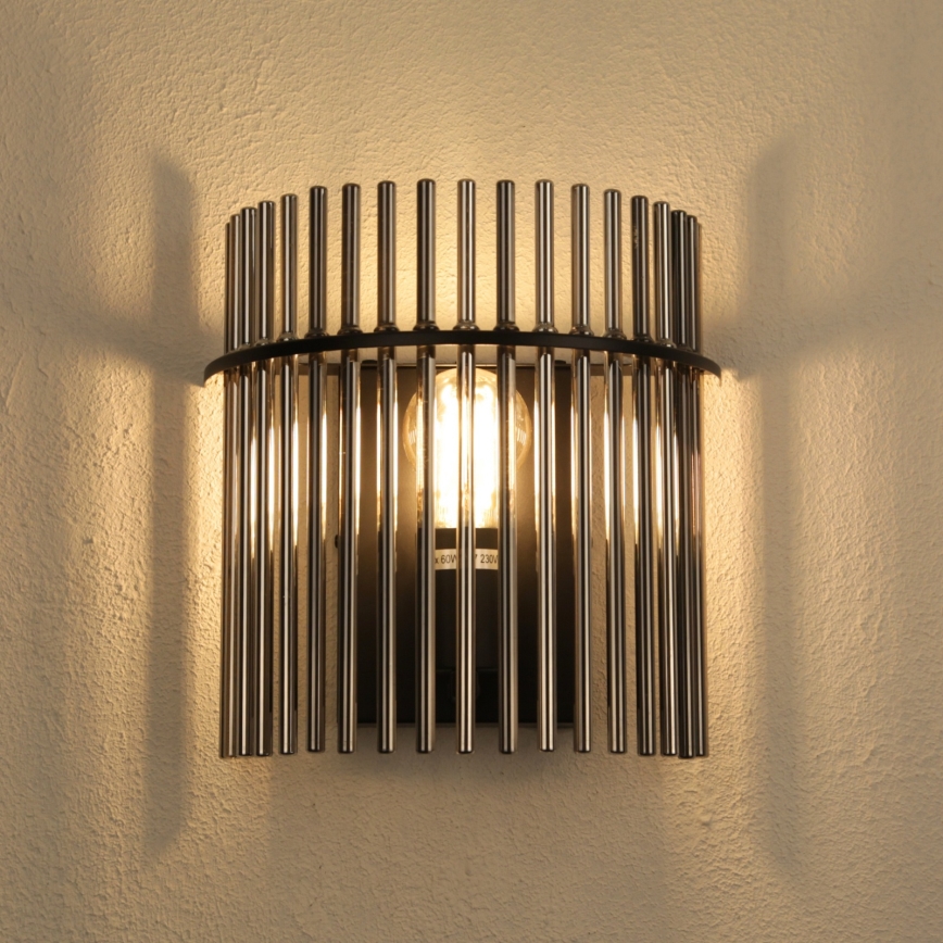 Globo - Seinävalaisin 1xE27/60W/230V musta