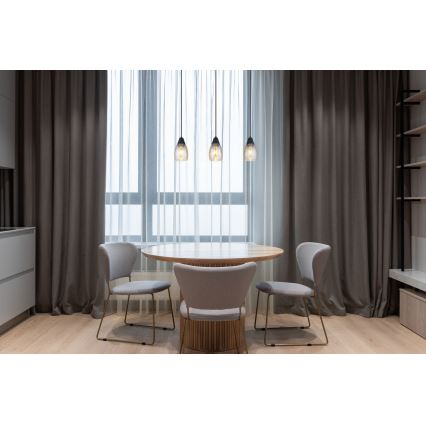 Globo - Kattokruunu johdossa 3xE27/15W/230V