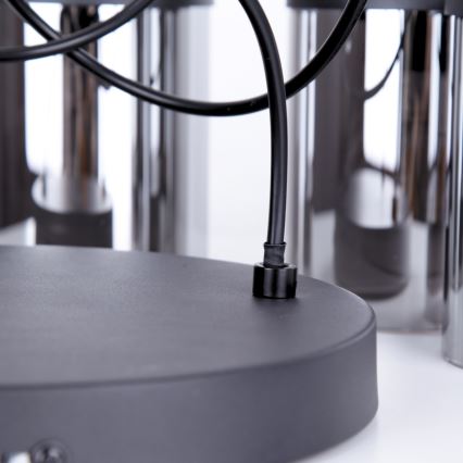 Globo - Kattokruunu johdossa 3xE27/15W/230V halkaisija 27 cm tammi