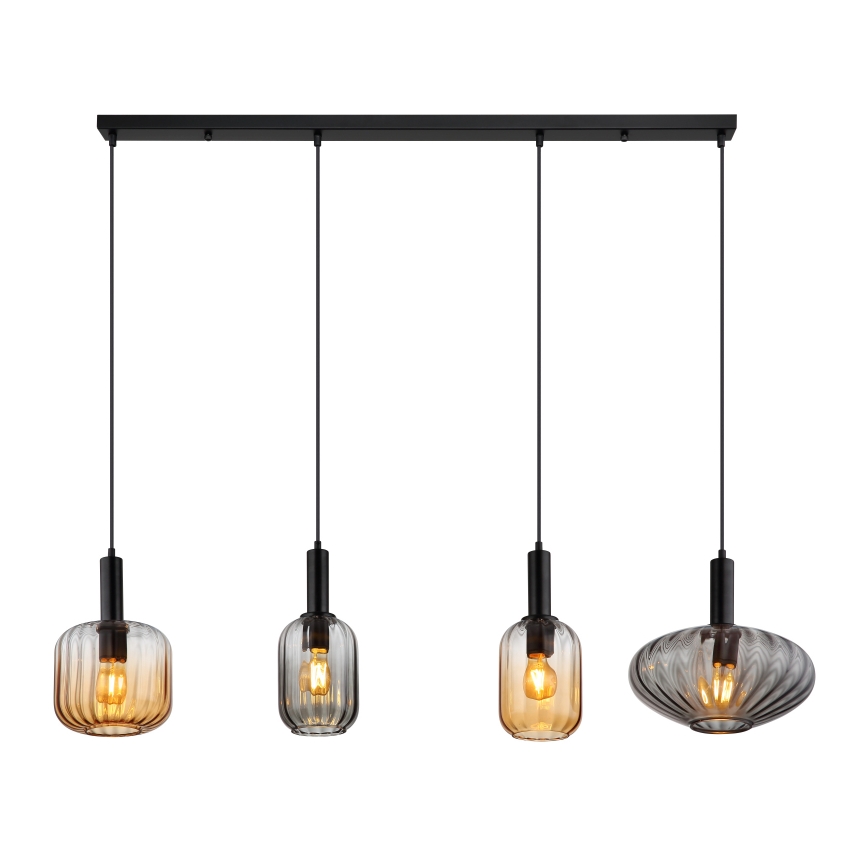 Globo - Riippuvalaisin kaapelilla 4xE27/60W/230V