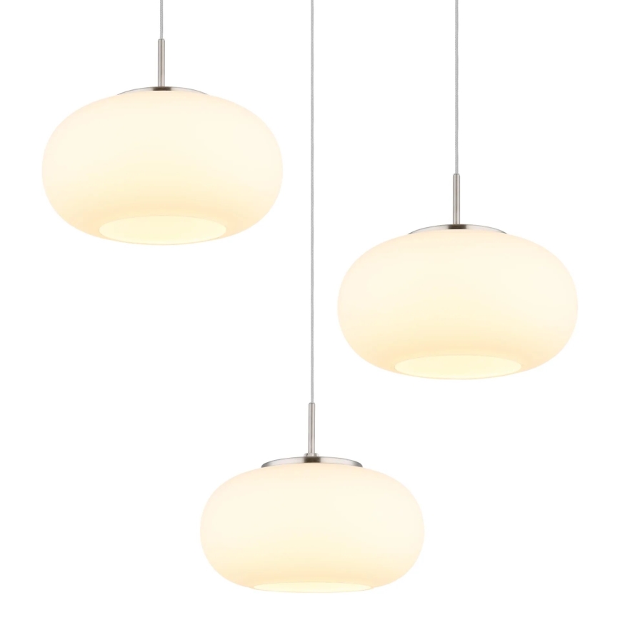 Globo - LED-kattokruunu johdossa 3xLED/6W/230V