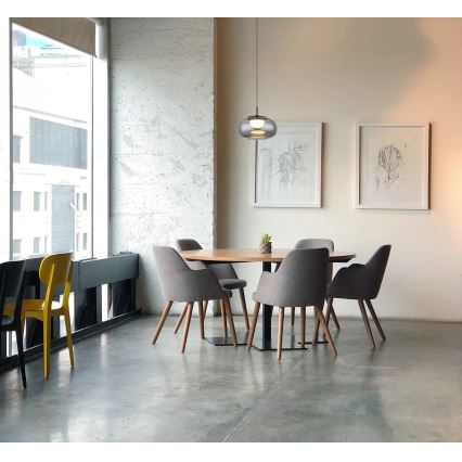 Globo - LED-kattokruunu johdossa LED/6W/230V musta