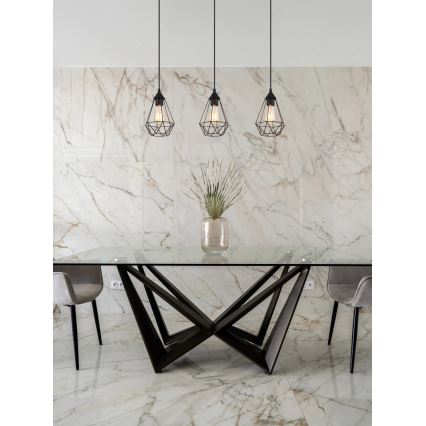 Globo - Kattokruunu johdossa 3xE27/60W/230V