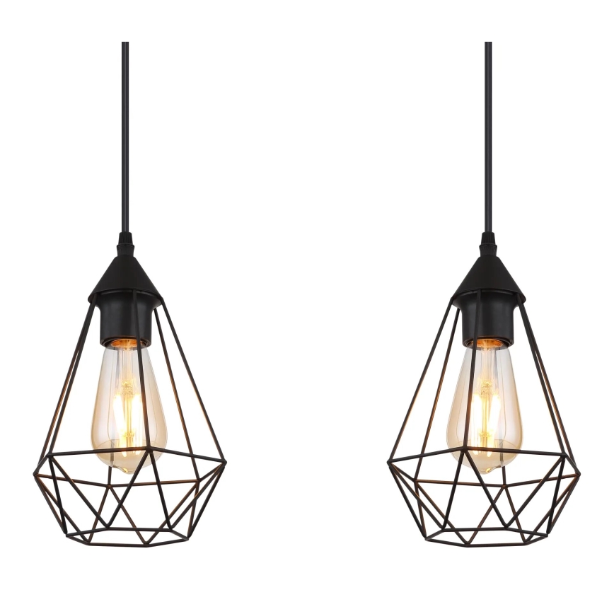 Globo - Kattokruunu johdossa 3xE27/60W/230V