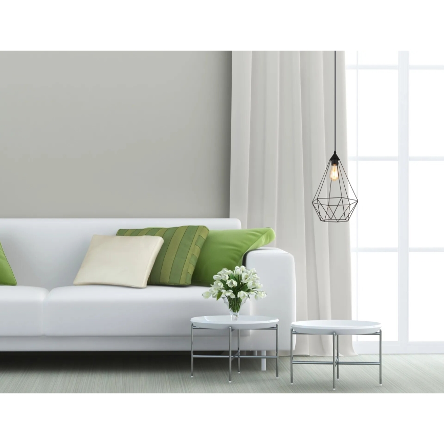 Globo - Kattokruunu johdossa 1xE27/60W/230V halkaisija 30 cm