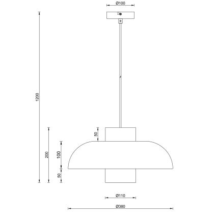 Globo - Riippuvalaisin kaapelilla 1xE27/60W/230V