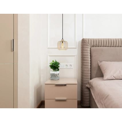 Globo - Riippuvalaisin johdolla 1xE27/40W/230V Ø 18 cm