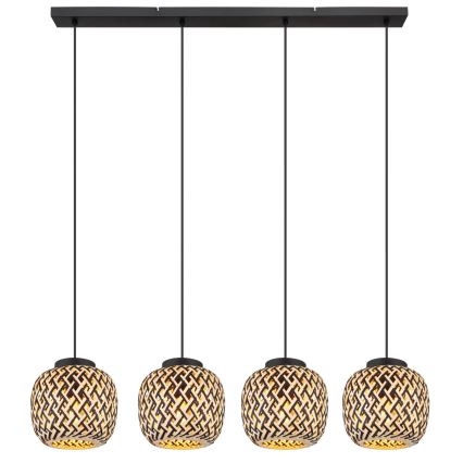 Globo 15766-4H - Kattokruunu johdossa COLLY 4xE27/15W/230V