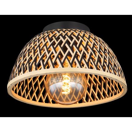 Globo - Kiinteä kattokruunu 1xE27/15W/230V bambu