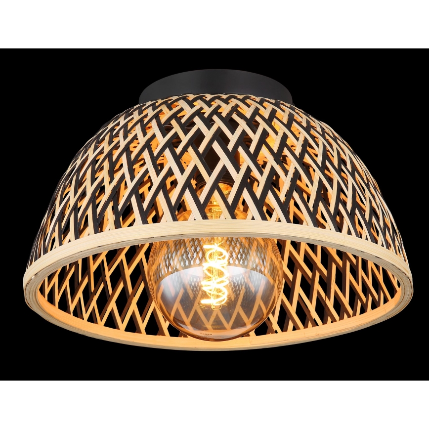 Globo - Kiinteä kattokruunu 1xE27/15W/230V bambu