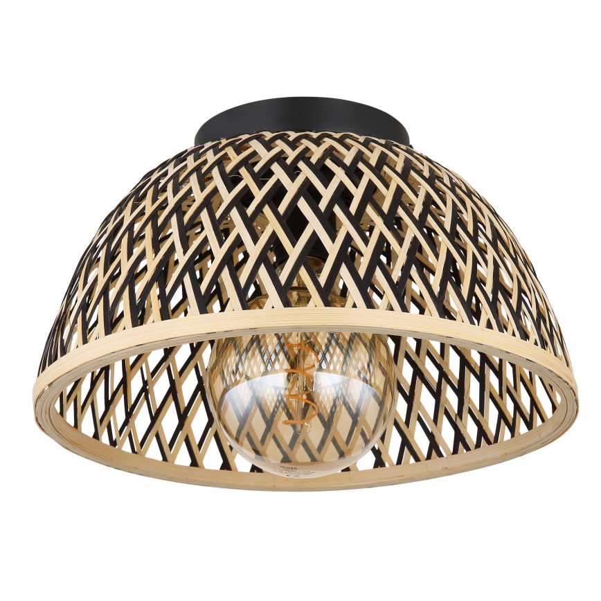 Globo - Kiinteä kattokruunu 1xE27/15W/230V bambu