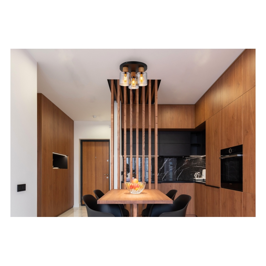 Globo - Pintakiinnitteinen kattokruunu 3xE27/25W/230V halkaisija 30 cm