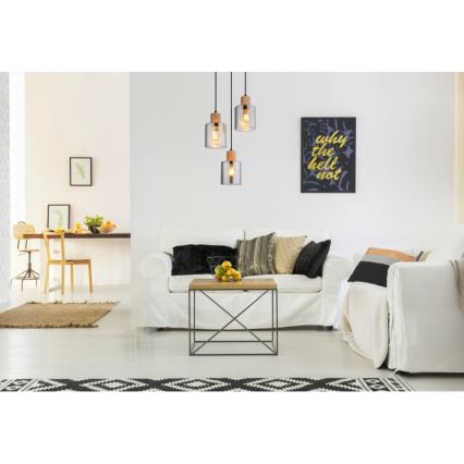 Globo - Riippuvalaisin kaapelilla 3xE27/25W/230V halkaisija 30 cm