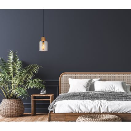 Globo - Riippuvalaisin vaijerilla 1xE27/25W/230V halkaisija 12 cm