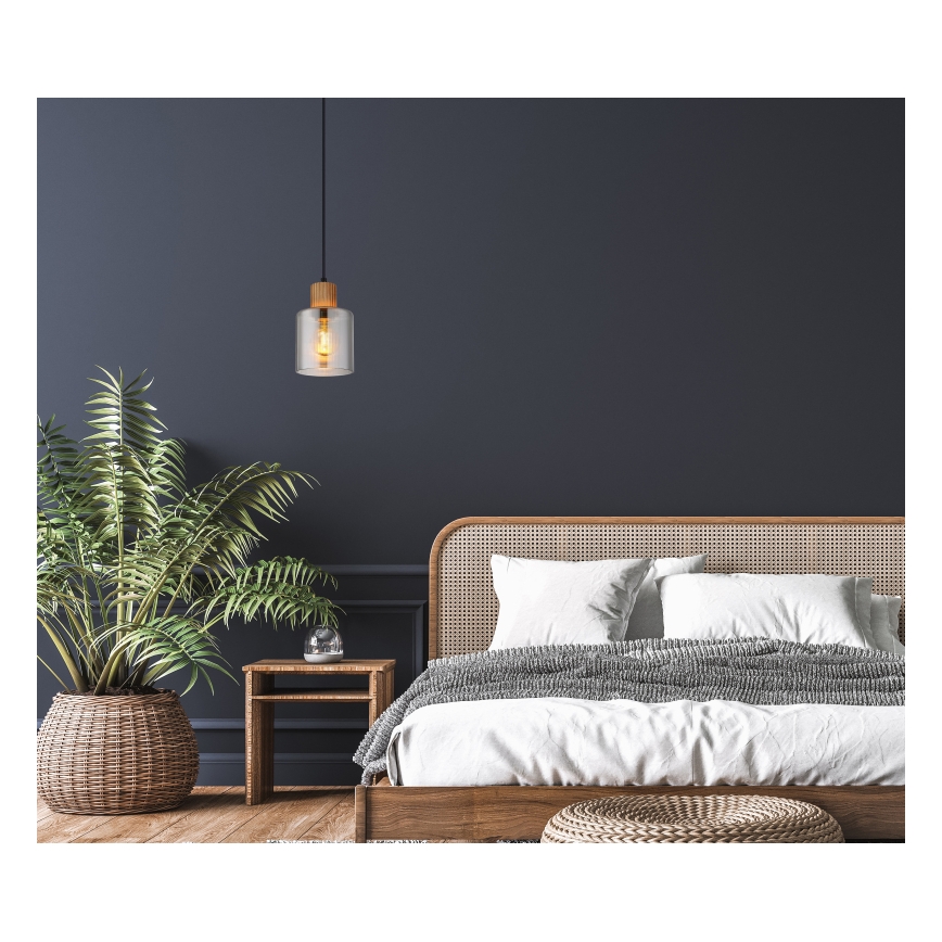 Globo - Riippuvalaisin vaijerilla 1xE27/25W/230V halkaisija 12 cm