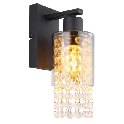 Globo - Seinävalaisin 1xE27/40W/230V musta