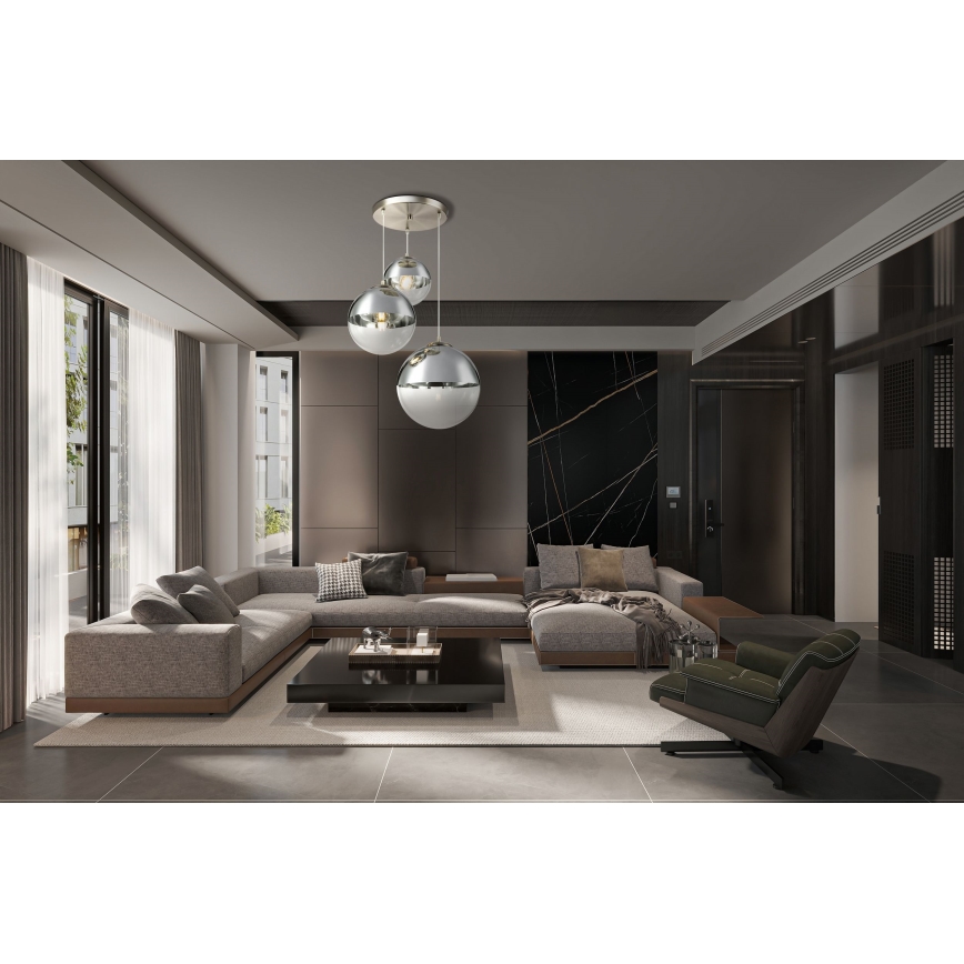 Globo - Kattokruunu johdossa 3xE27/40W/230V halkaisija 51 cm