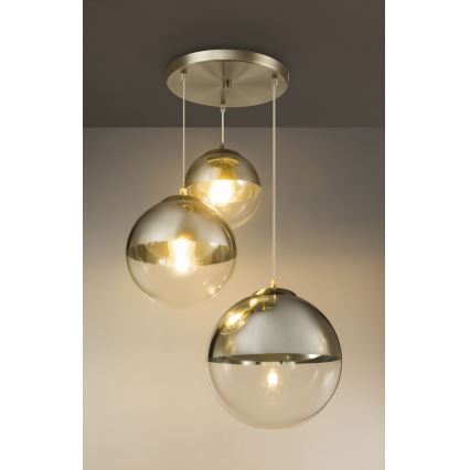 Globo - Kattokruunu johdossa 3xE27/40W/230V halkaisija 51 cm