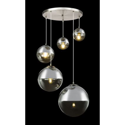 Globo - Kattokruunu johdossa 5xE27/60W/230V halkaisija 65 cm