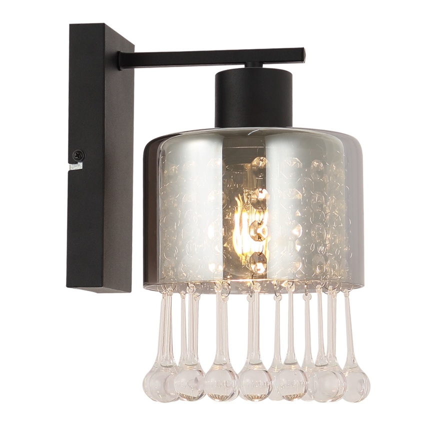 Globo - Seinävalaisin 1xE27/60W/230V musta