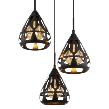 Globo - Kattokruunu johdossa 3xE27/40W/230V