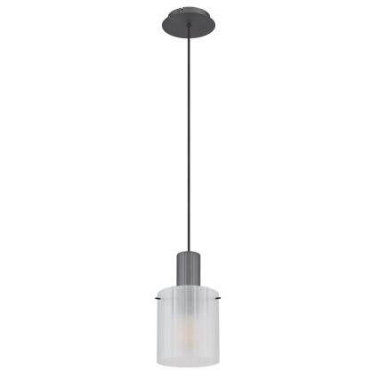 Globo - Kattokruunu johdossa 1xE27/40W/230V halkaisija 18 cm valkoinen