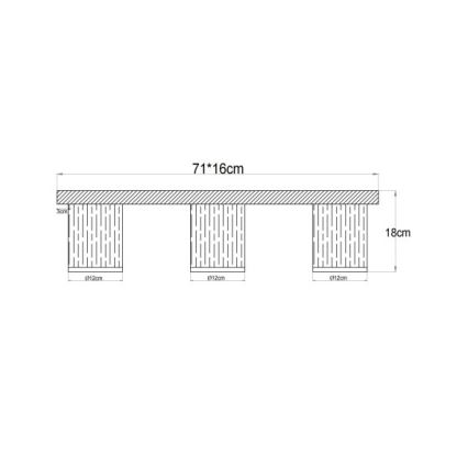 Globo - Kattovalaisin 3xE27/40W/230V