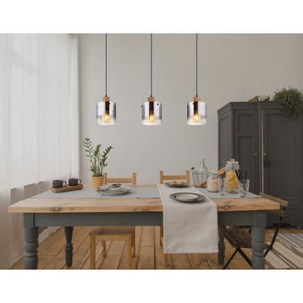 Globo - Riippuvalaisin kaapelilla 3xE27/60W/230V
