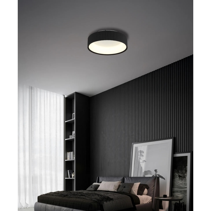 Globo - LED-kattovalaisin LED/45W/230V 2700/4000/6000K Ø 46 cm musta