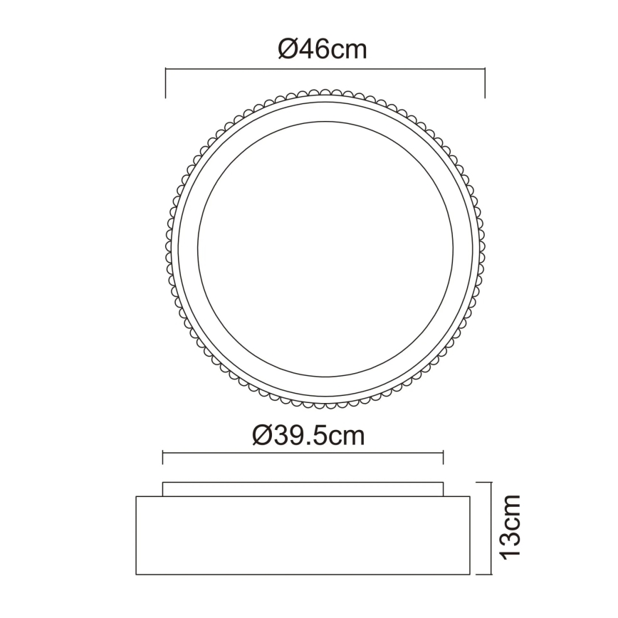 Globo - LED-kattovalaisin LED/45W/230V 2700/4000/6000K halkaisija 46 cm valkoinen