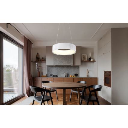 Globo - LED-riippuvalaisin vaijerilla LED/45W/230V 2700/4000/6000K Ø 46 cm valkoinen