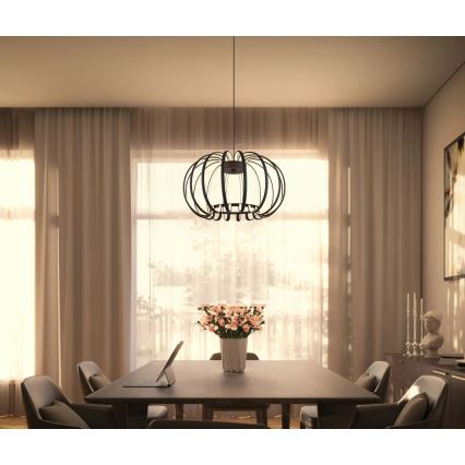 Globo - himmennettävä LED-riippuvalaisin vaijerilla LED/40W/230V 3000K musta