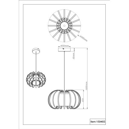Globo - LED Himennettävä riippuvalaisin vaijerilla LED/40W/230V 3000K