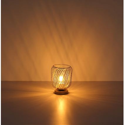 Globo - Pöytälamppu 1xE27/40W/230V beige/valkoinen