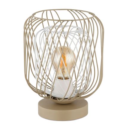 Globo - Pöytälamppu 1xE27/40W/230V beige/valkoinen