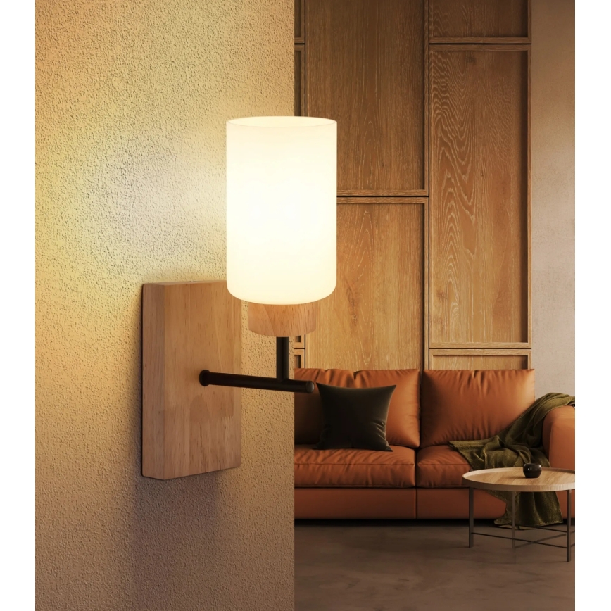 Globo - Seinävalaisin 1xE27/60W/230V beige/valkoinen