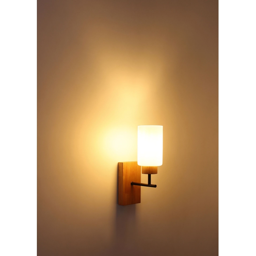 Globo - Seinävalaisin 1xE27/60W/230V beige/valkoinen